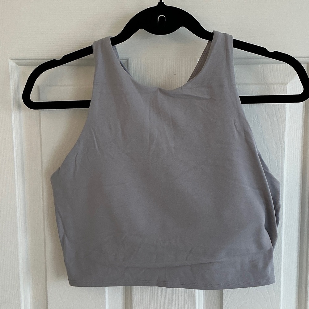 Athleta Light purple conscious crop